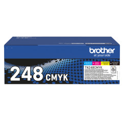 Toner Laser Brother TN-248 nero e colori Combo 4-pack